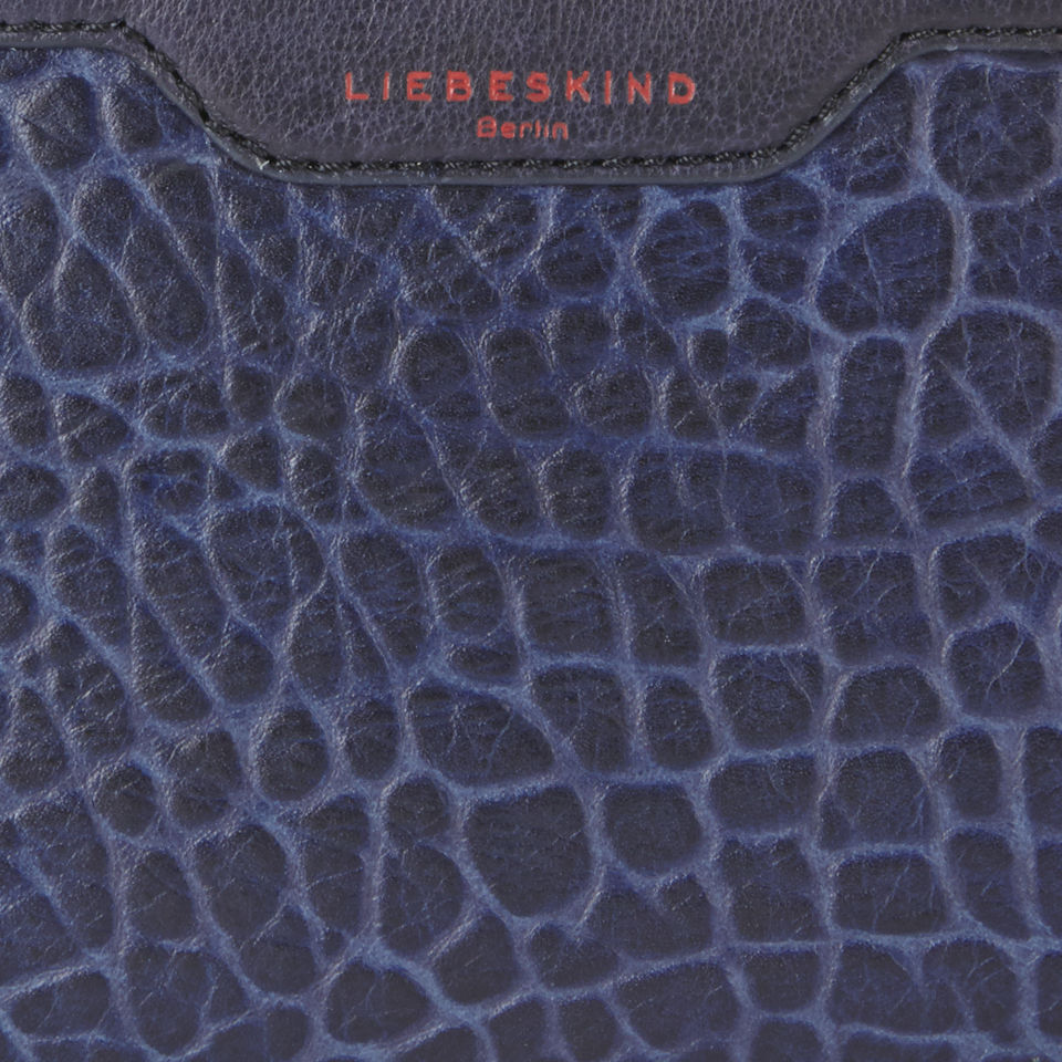 Liebeskind Women's Velika Bubble Leather Zip Top Clutch Bag - Navy