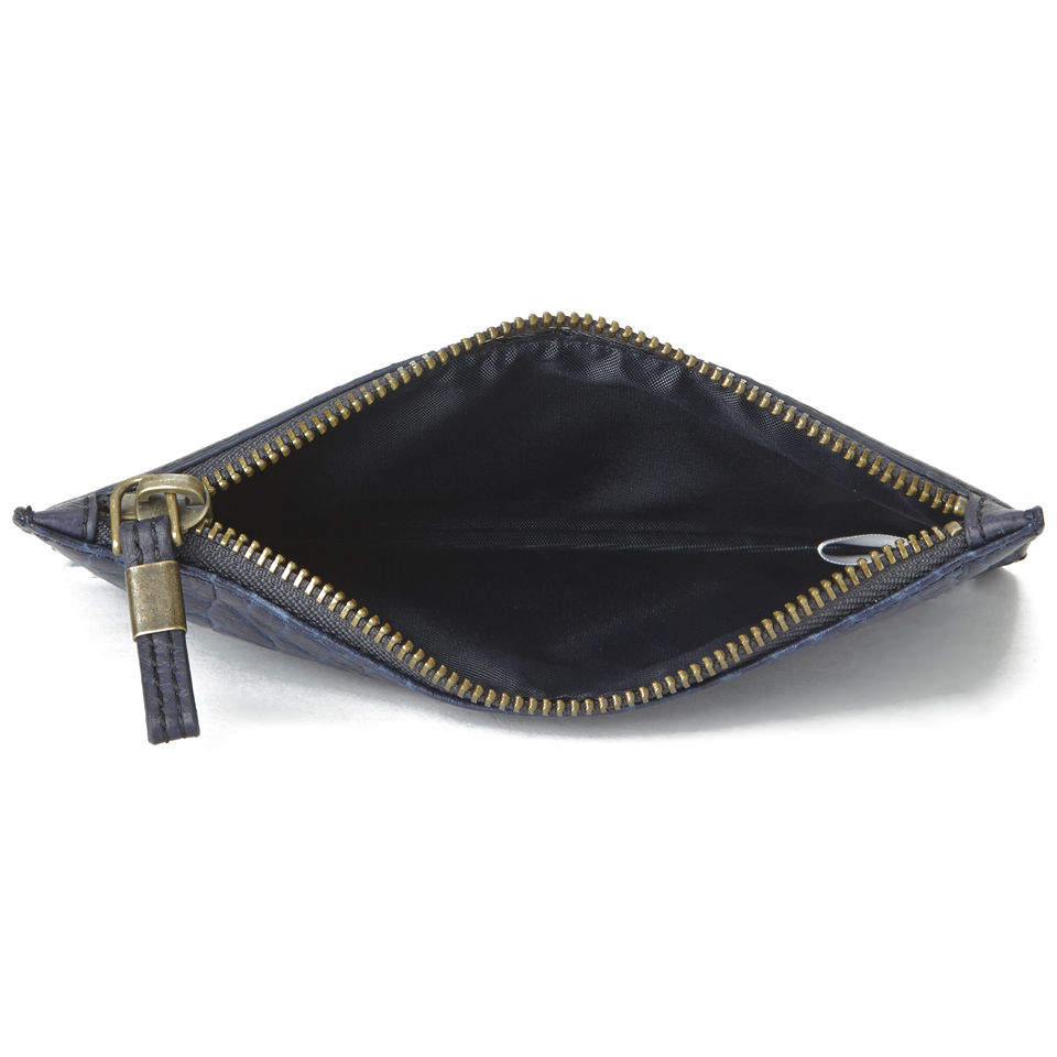 Liebeskind Women's Velika Bubble Leather Zip Top Clutch Bag - Navy