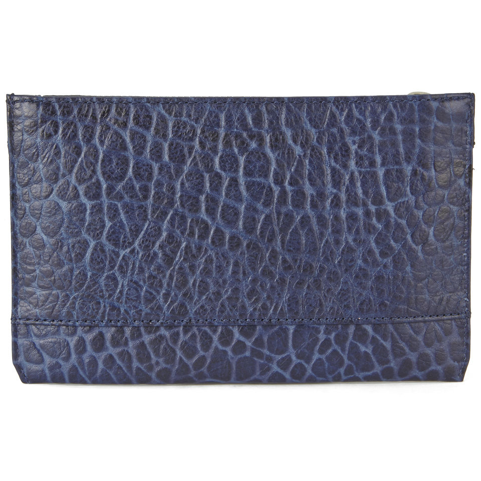 Liebeskind Women's Velika Bubble Leather Zip Top Clutch Bag - Navy