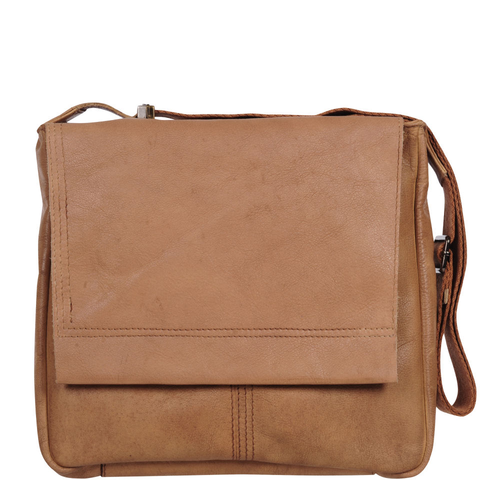Buffalo leather messenger bag deals