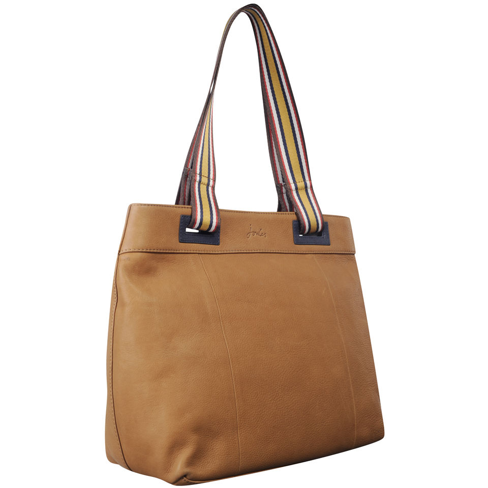 Joules Leather Tote Bag - Tan