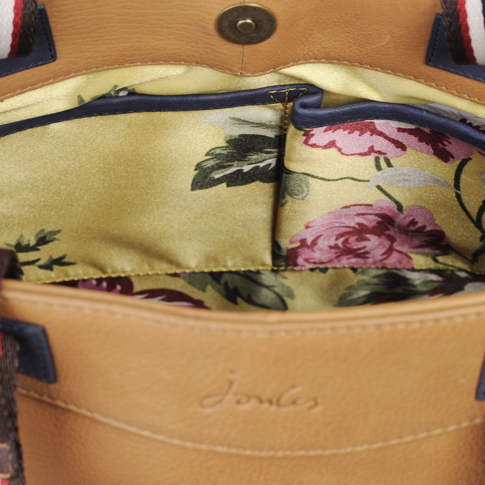 Joules Leather Tote Bag - Tan
