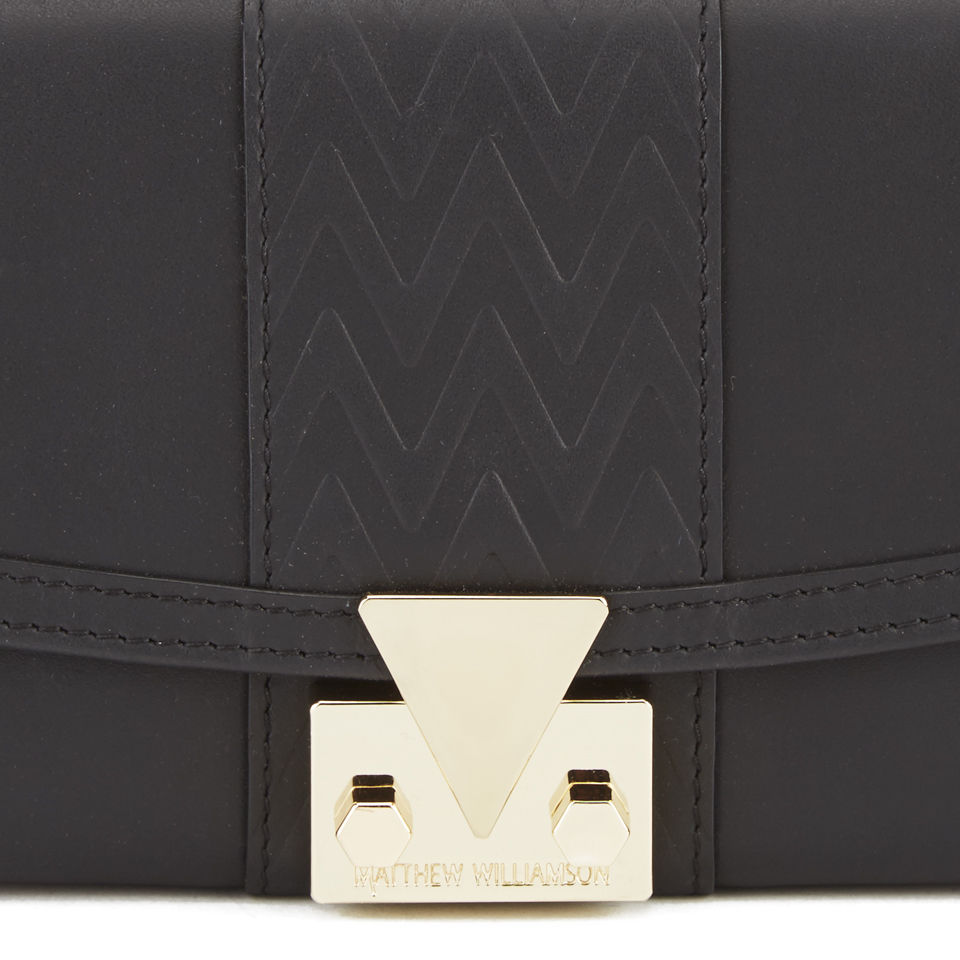 Matthew Williamson Ruby Continental Leather Wallet - Black