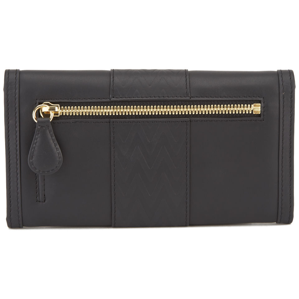 Matthew Williamson Ruby Continental Leather Wallet - Black
