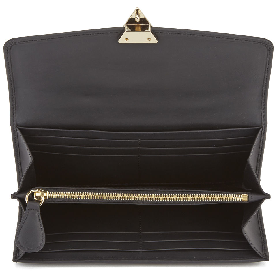 Matthew Williamson Ruby Continental Leather Wallet - Black