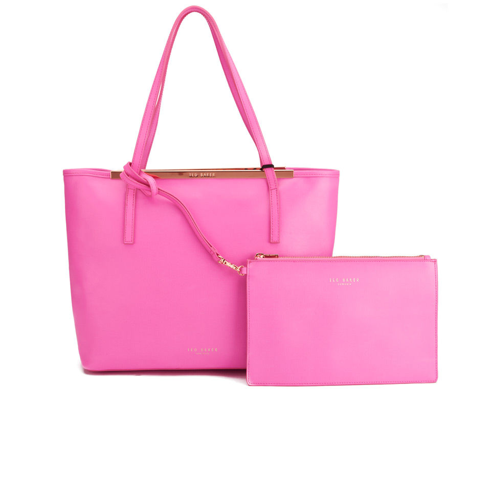 Ted Bakers Women's Isbell Zip Crosshatch Shopper Bag - Mid Pink