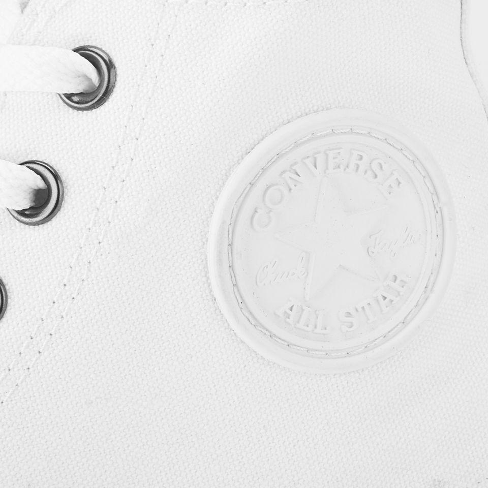 Converse Unisex Chuck Taylor All Star Canvas Hi-Top Trainers - White Monochrome