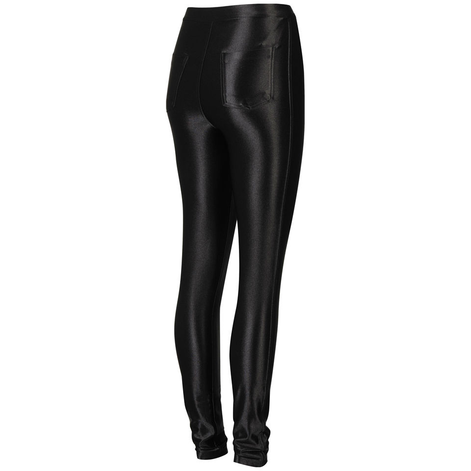 Glamorous Women s High Waisted Disco Pants Black FREE Delivery