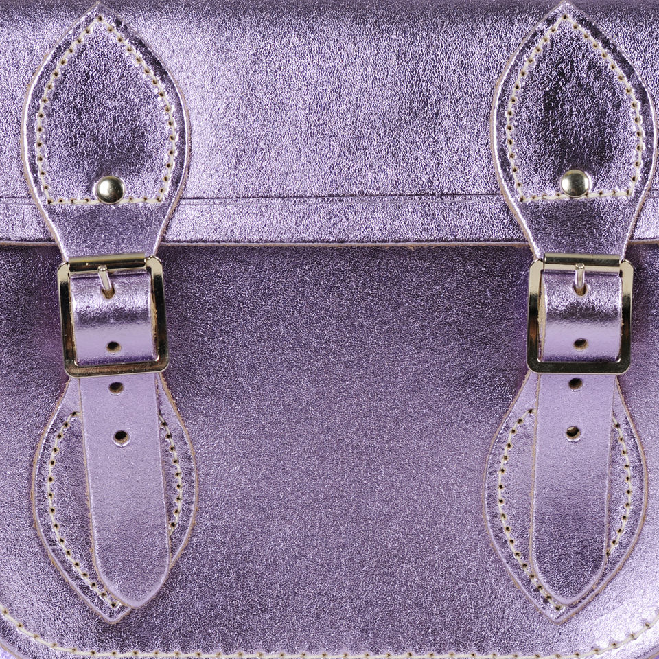 The Cambridge Satchel Company 11 Inch Leather Satchel - Metallic Purple