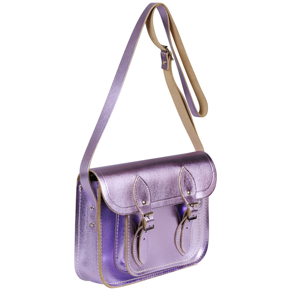 The Cambridge Satchel Company 11 Inch Leather Satchel - Metallic Purple