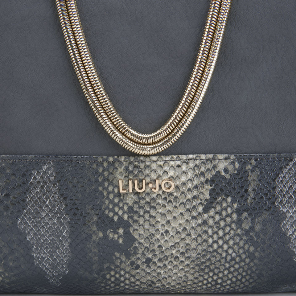 Liu Jo Women's Febe Python Tote Bag - Antracite