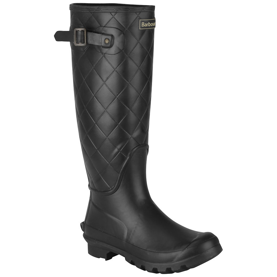 Barbour Women s Setter Quilted Wellington Boots Black