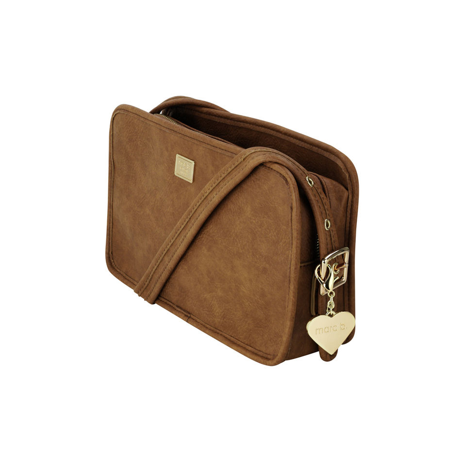 Marc B Farrah Structured Cross Body Bag - Tan