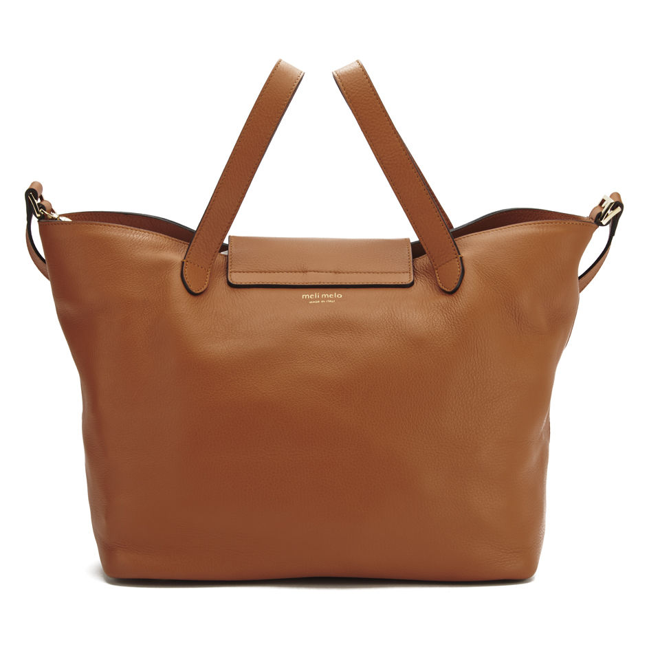 meli melo Women's Thela Classic Leather Tote Bag - Tan