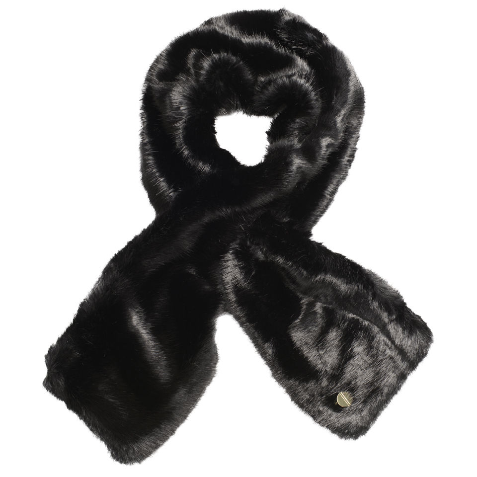 Ted Baker Women's Furros Faux Fur Wrap Scarf - Black