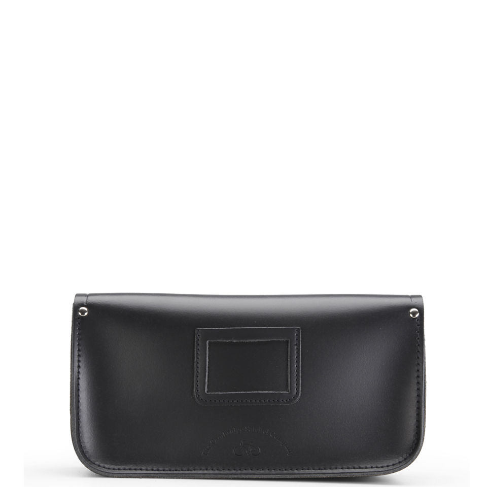 The Cambridge Satchel Company Leather Clutch Bag with Shoulder Strap - Black