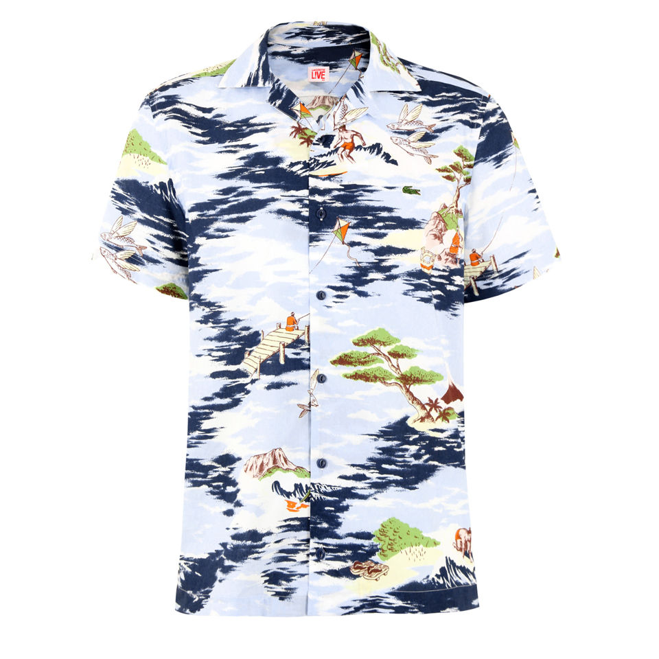 Lacoste hawaiian shirt outlet