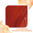 Coloración semi-permanente rojo/rubio medio intenso WELLA COLOR FRESH - Medium Intense Red Blonde 7.44 (75ml)