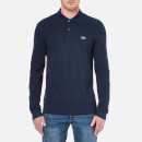 Lacoste Men's Classic Long Sleeved Polo Shirt - Navy - 5/L