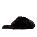 Ted Baker Women's Hawleth Faux Fur Slippers - Black