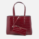 Croc Stamped Leather: