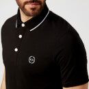 Armani Exchange Men's Tipped Polo Shirt - Black - M
