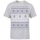Star Wars Christmas R2D2 Knit Grey T-Shirt