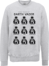 Star Wars Many Faces Of Darth Vader Sweatshirt - Grey