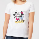 Disney Mickey Mouse Minnie Kiss Women's T-Shirt - White