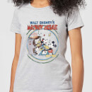 Disney Mickey Mouse Retro Poster Piano Women's T-Shirt - Grey