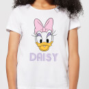 Disney Mickey Mouse Daisy Face Women's T-Shirt - White