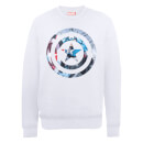 Marvel Avengers Assemble Captain America Montage Sweatshirt - White