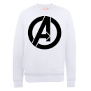 Marvel Avengers Assemble Simple Logo Sweatshirt - White
