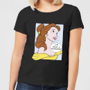 Disney Beauty And The Beast Princess Pop Art Belle Women's T-Shirt - Black