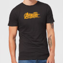 Marvel Avengers Infinity War Orange Logo T-Shirt - Black - M
