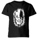 Marvel Avengers Infinity War Thanos Face Kids' T-Shirt - Black