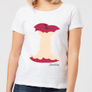 Disney Princess Colour Silhouette Snow White Apple Women's T-Shirt - White