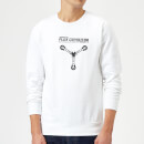 Back To The Future Powered By Flux Capacitor Sweatshirt - White