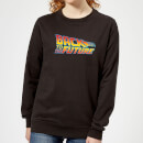 Back To The Future Classic Logo Women's Sweatshirt - Black