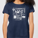 Magic The Gathering Card Grid Women's T-Shirt - Navy Magic The Gathering Card Grid Women's T-Shirt - Navy