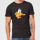 Looney Tunes Daffy Duck Face Men's T-Shirt - Black