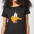 Looney Tunes Daffy Duck Face Women's T-Shirt - Black