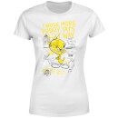 Looney Tunes Tweety Pie More Puddy Tats Women's T-Shirt - White