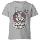 Looney Tunes Bugs Bunny Circle Logo Kids' T-Shirt - Grey