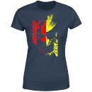 Ant-Man And The Wasp Split Face Women's T-Shirt - Navy