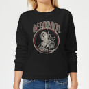 Marvel Deadpool Vintage Circle Women's Sweatshirt - Black