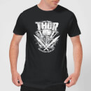 Marvel Thor Ragnarok Thor Hammer Logo Men's T-Shirt - Black
