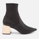 Senso Women's Skyler I Leather Stretch Heeled Boots - Ebony