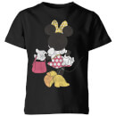 Disney Minnie Mouse Back Pose Kids' T-Shirt - Black