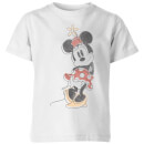Disney Minnie Offset Kids' T-Shirt - White